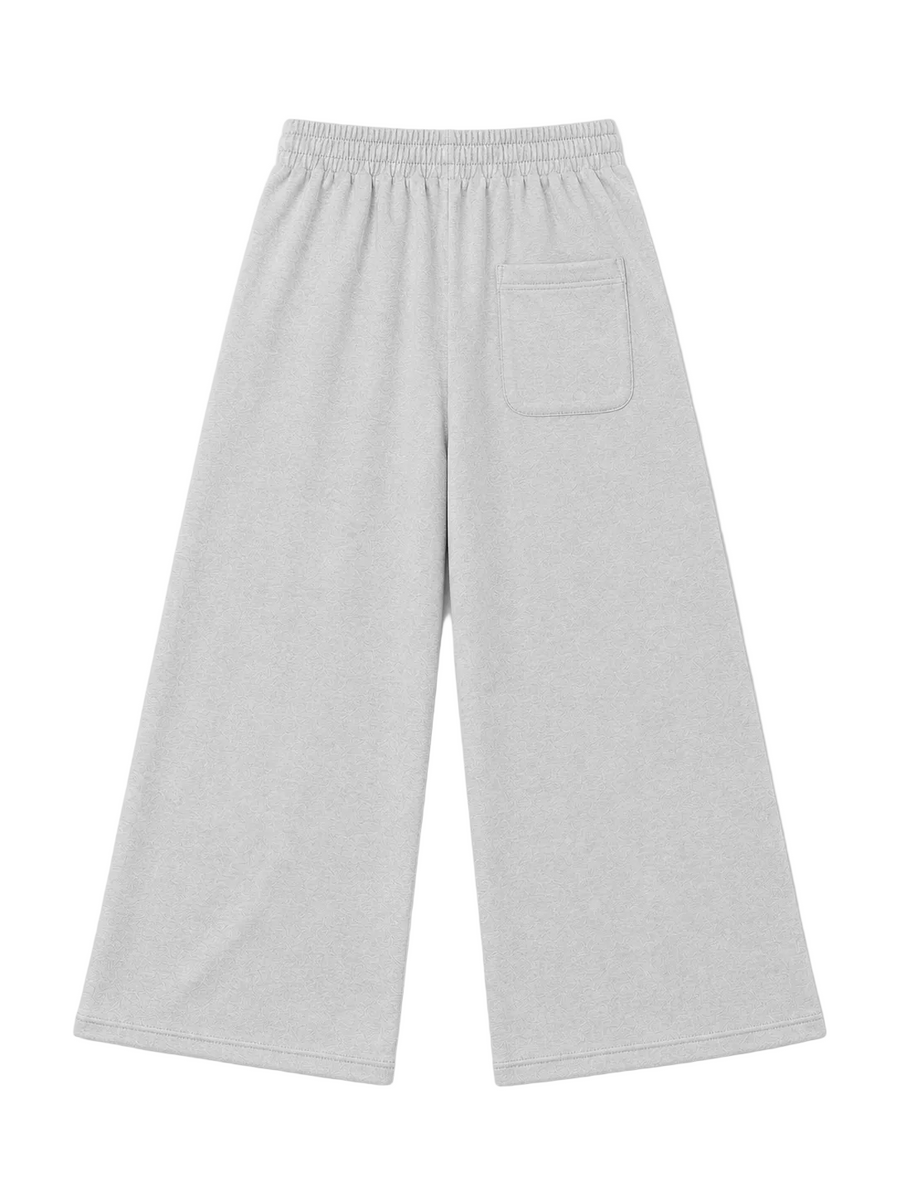PREVAIL Wide-Leg Sweat Pants - Gray, back
